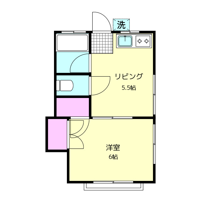 コーポ野間の間取り