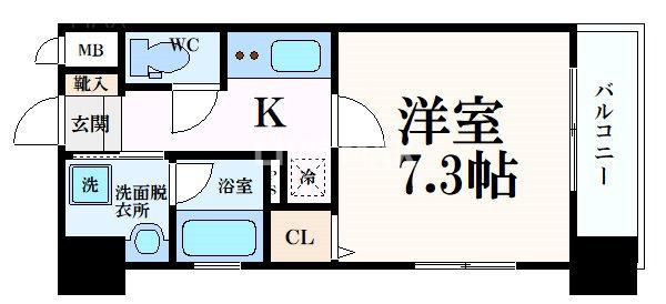 ベラジオ雅び烏丸十条IIの間取り