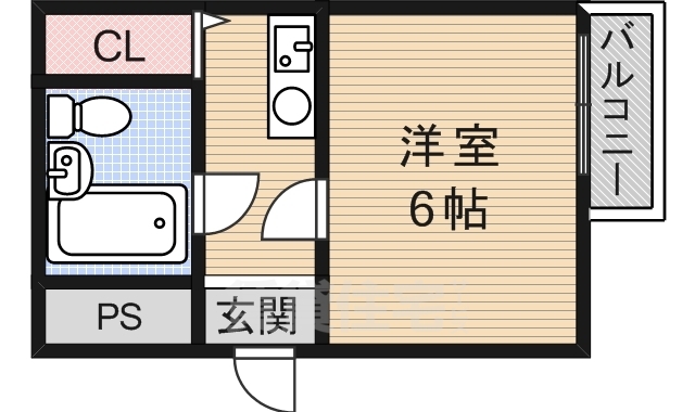 【京都市山科区竹鼻竹ノ街道町のマンションの間取り】