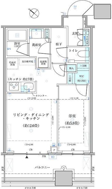 パークタワー勝どきサウスの間取り