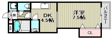 クオレッツァ山科の間取り