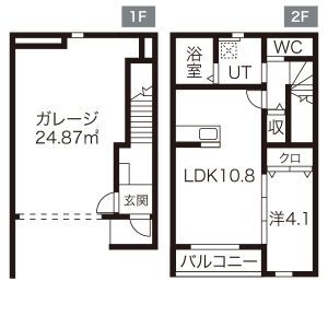 アンビション人見B棟の間取り