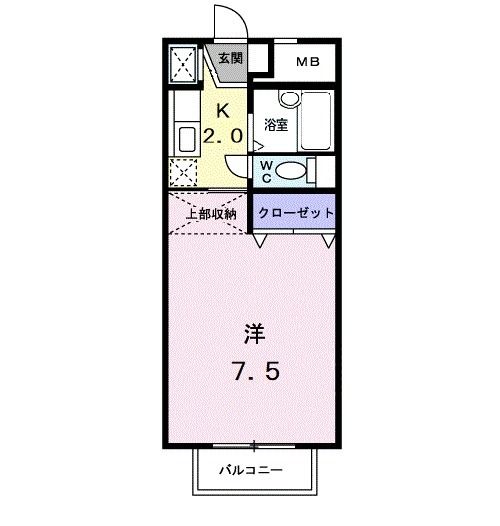 【パ－クサイド素川の間取り】