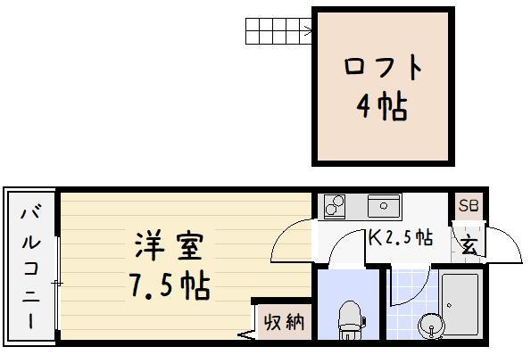 リファレンス企救丘Ａ・Ｂの間取り