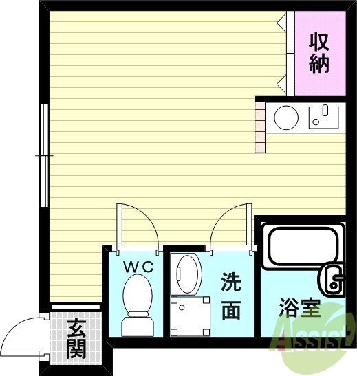 神戸市西区竜が岡のマンションの間取り