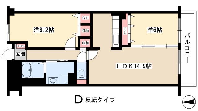 ソーラスフロント富船の間取り