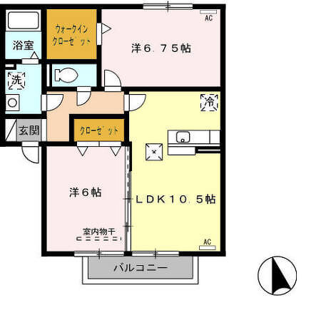 ロータスコート百々西の間取り