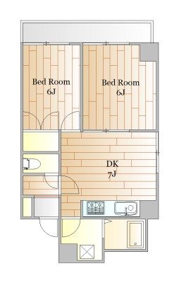 目黒区目黒本町のマンションの間取り