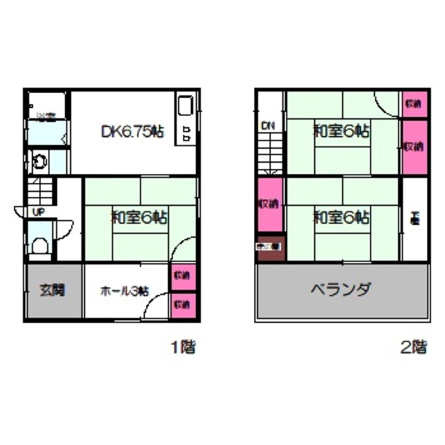 今津北4山田貸家の間取り