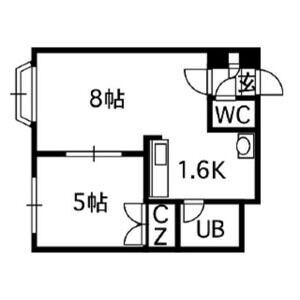 札幌市中央区南五条西のマンションの間取り