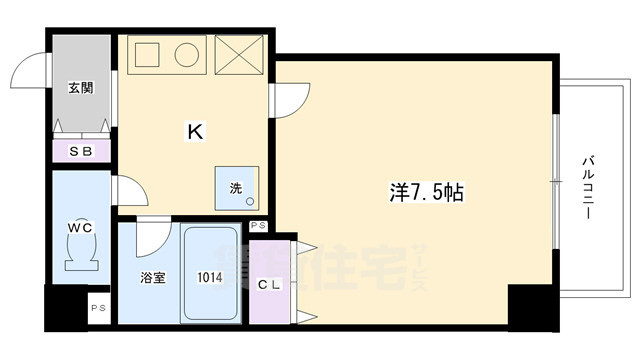 スクエア烏丸御池の間取り