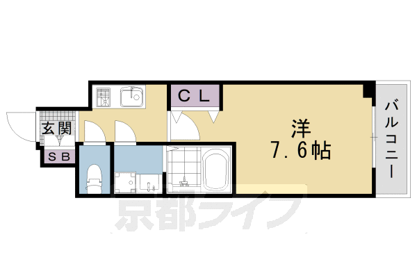 クリスタルグランツ京都西大路の間取り