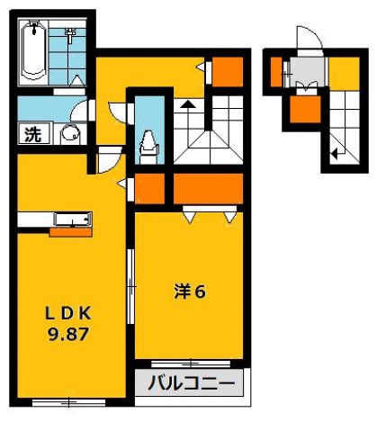 フォリーベルジェールDの間取り