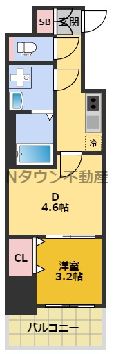 メイクスWアート上前津Vの間取り