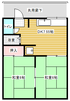 コーポ佐野２の間取り