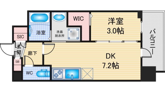 エステムコート名古屋　TWIN　EASTの間取り