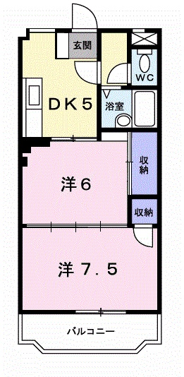 美術館前エステートの間取り