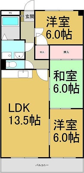 半田第3ロイヤルマンションの間取り