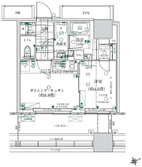 ローレルタワールネ浜松町の間取り