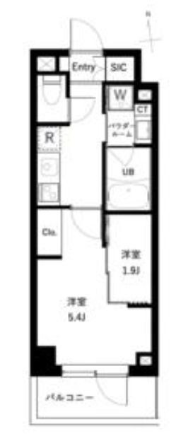 杉並区上高井戸のマンションの間取り