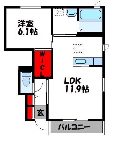 ハーバルタイムA棟の間取り