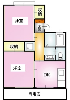 セントラルハイツＡ号棟の間取り