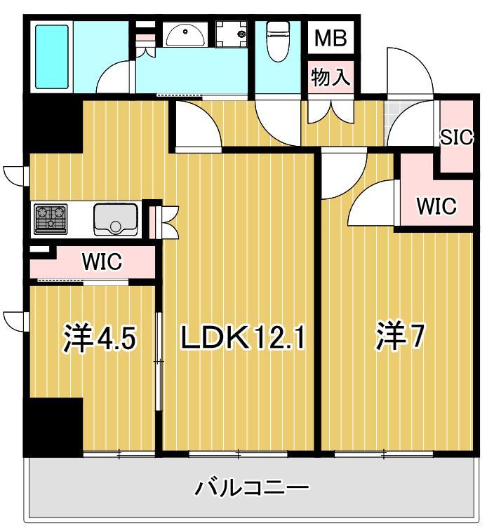 【アーバンパーク亀有の間取り】