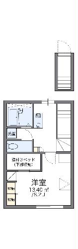 レオパレスＭＩＷＡの間取り