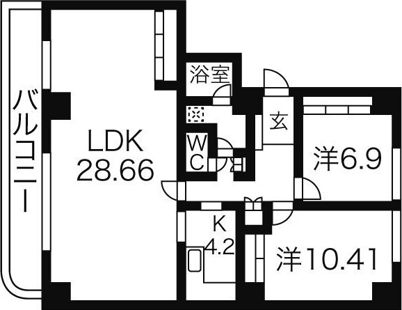 ビッグウイン915の間取り