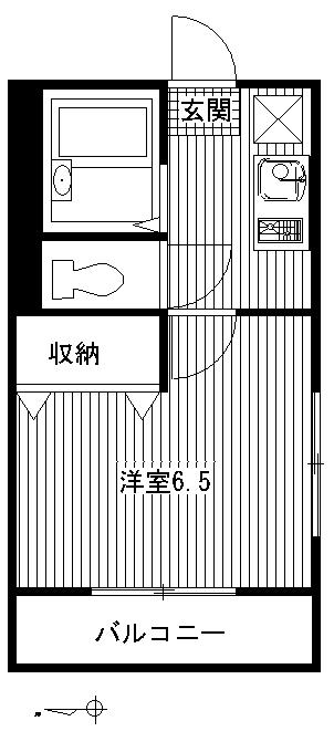 カーサヒルサイドCの間取り