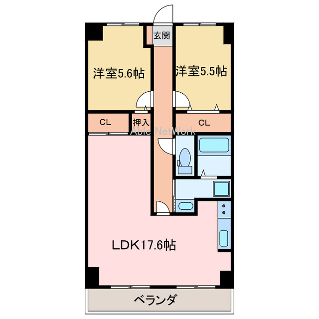 スカール新居浜の間取り