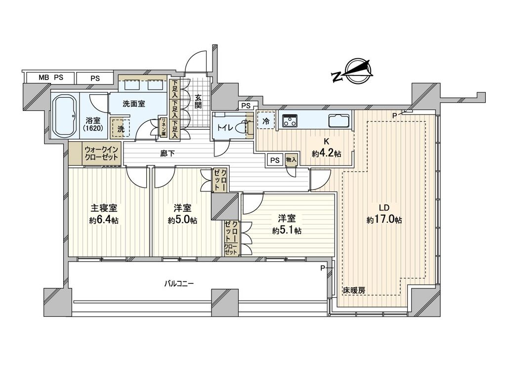 クラッシィタワー新宿御苑の間取り