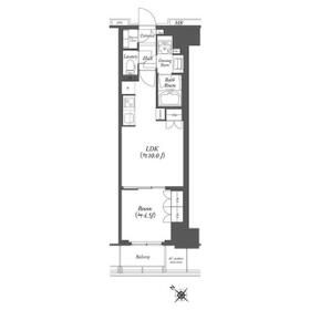 WORVE横浜伊勢佐木町の間取り
