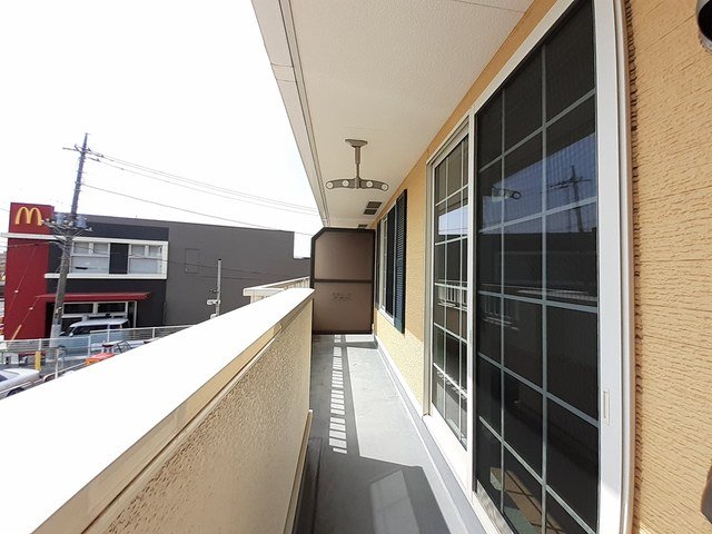 バルコニー　落ち着いた時間を過ごせるバルコニーです