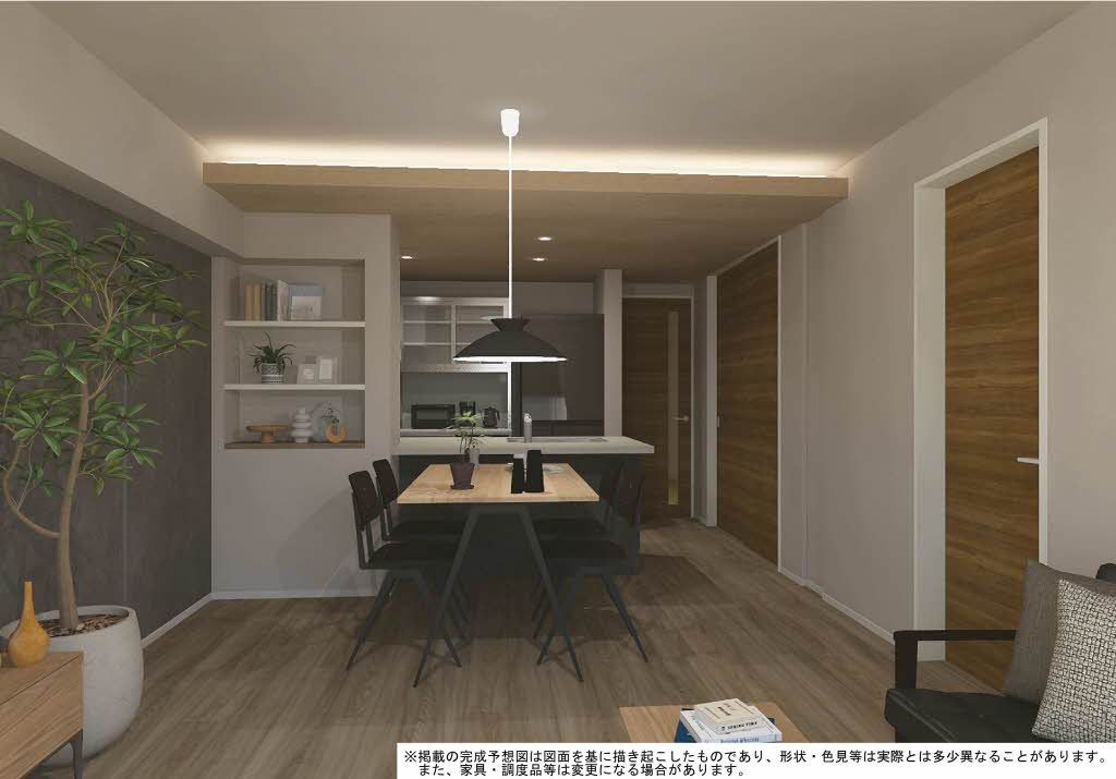 その他部屋・スペース　完成予想図／家具等は配置のイメージで物件に付属しておりません