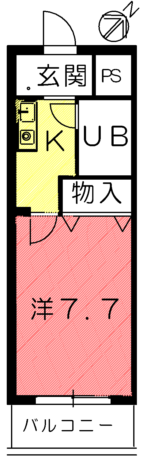 メイプル東名坂弐番館の間取り写真