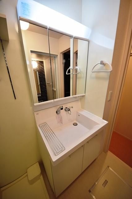 洗面設備　大和ハウス施工　設備・収納充実