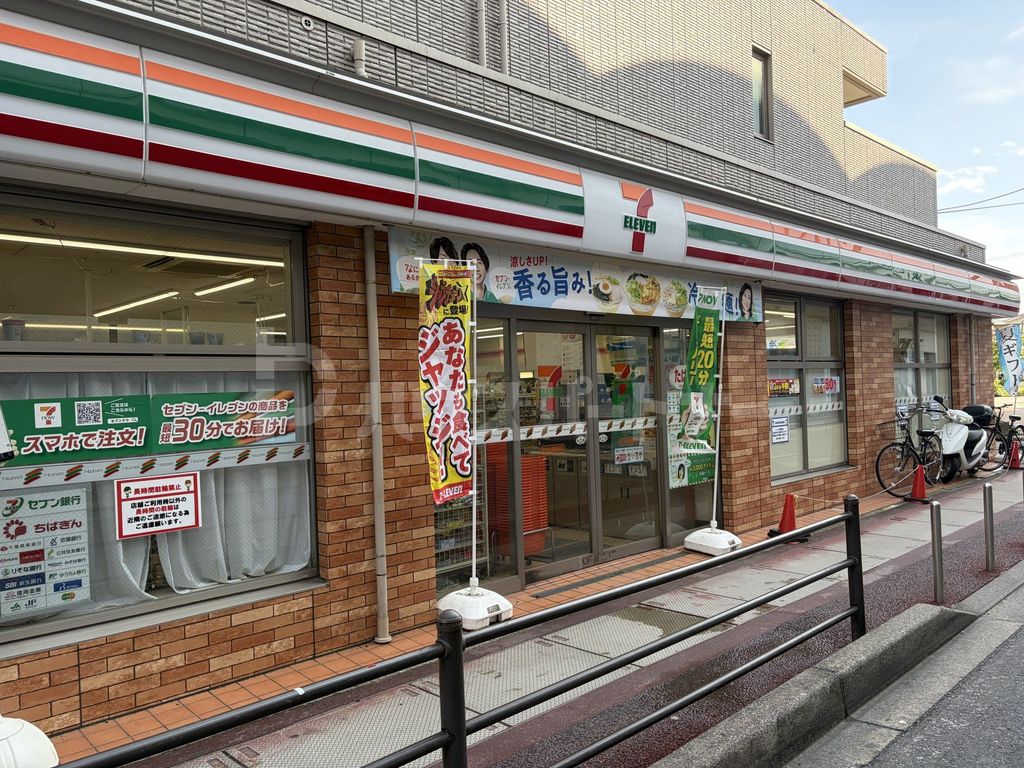 コンビニ　セブンイレブン市川妙典駅前店（コンビニ）まで150m
