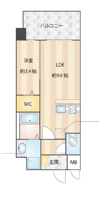 Jugame CP吉塚の間取り写真