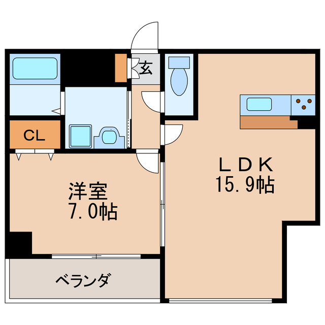 アンジュ栄の間取り写真