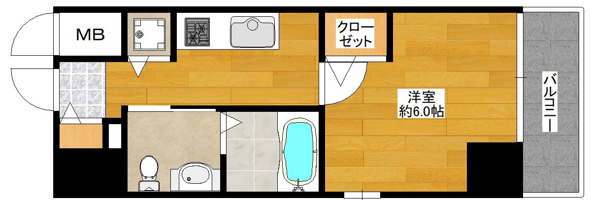 エスリード江坂広芝町の間取り写真