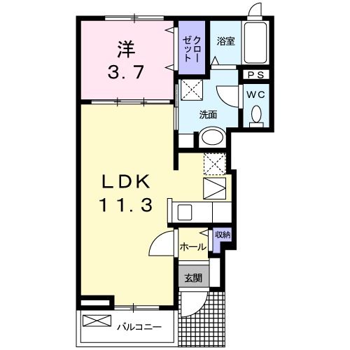 ＪＲ両毛線 栃木駅 バス乗車時間：13分 最寄りバス停で下車 徒歩5分 2階建 築15年の間取り写真