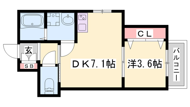 山陽電鉄本線 西江井ケ島駅 徒歩5分 3階建 築2年の間取り写真