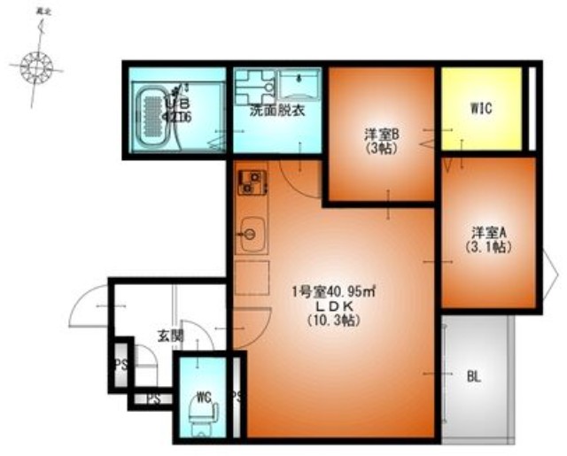 REGALEST伝馬町南の間取り写真