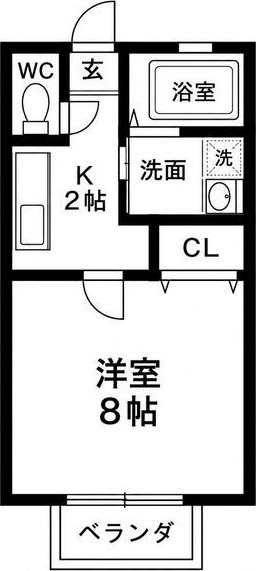 ハイネス小豆餅の間取り写真