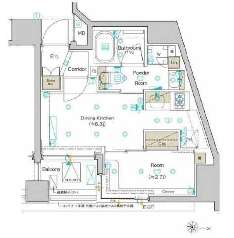 SYFORME MORISHITA-EKIMAEの間取り写真