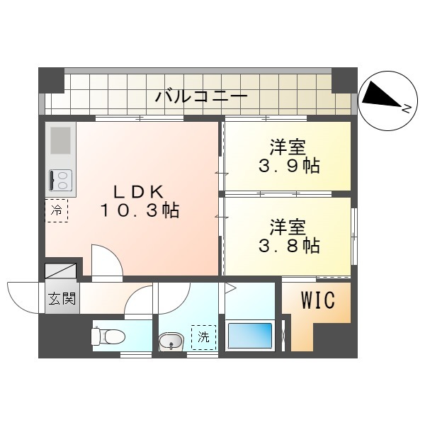 ApartmentGrusNakazonoの間取り写真