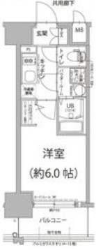 ＪＲ東西線 御幣島駅 徒歩3分 13階建 築4年の間取り写真