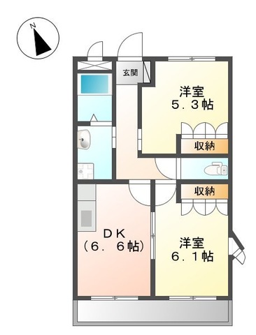 明和マンション　Iの間取り