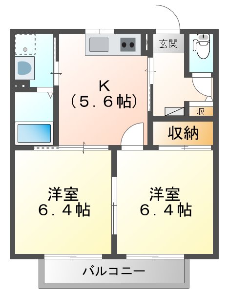 ハイビスカス Ｄの間取り